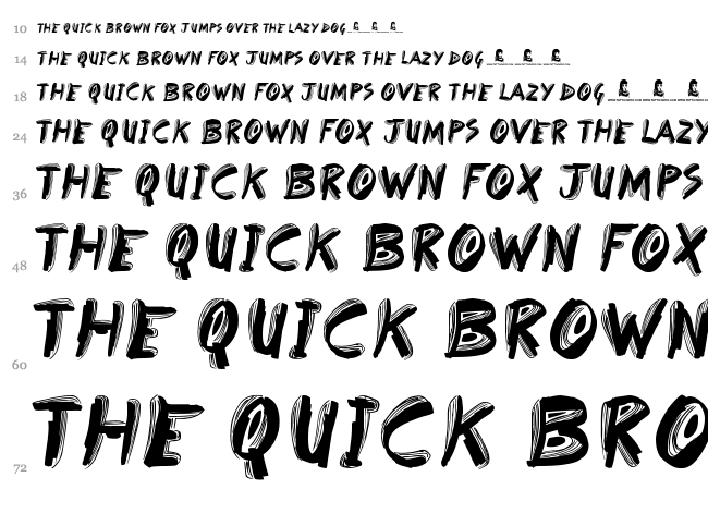 Broken Dreams font waterfall